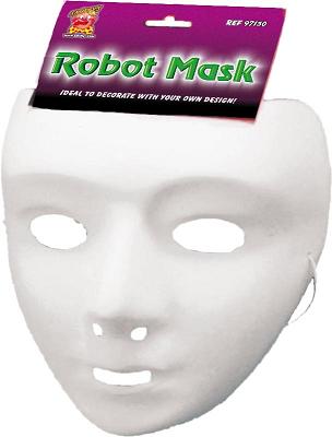 White Robot Mask