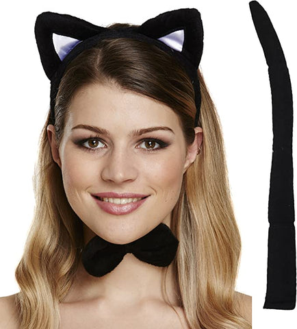 Adult Cat Ears, Tail & Bow Tie