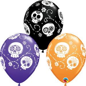 Sugar Skulls Assorted Latex Balloons