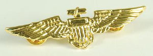 Aviator Metal Gold Pin