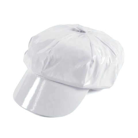 White Shiny PVC Hat