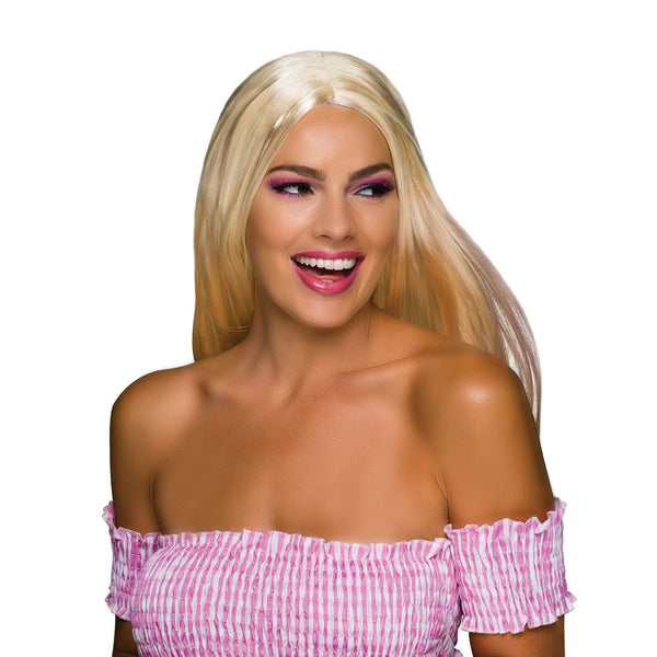 18" Long Blonde Wig