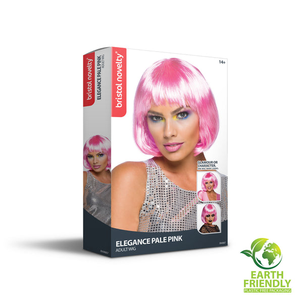 Elegant Bob Wig - Pale Pink