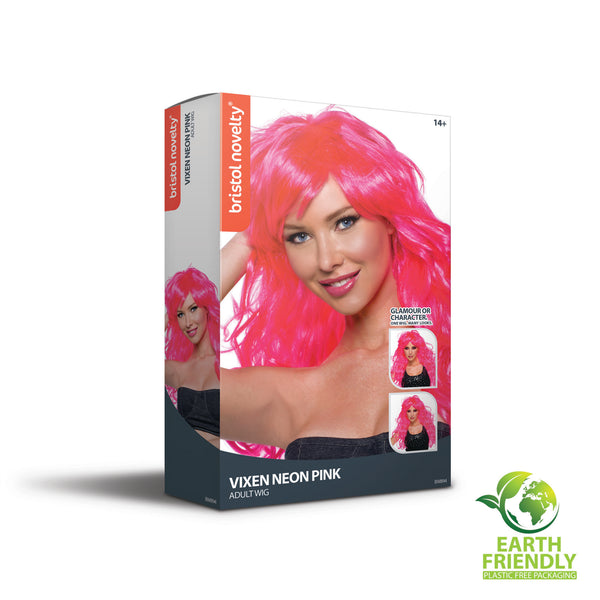 Neon Pink Vixen Wig