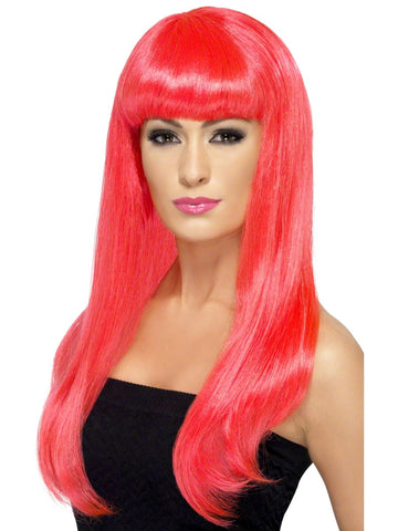 Neon Pink Babelicious Wig