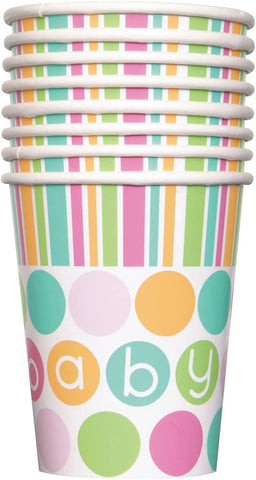 Baby Shower Polka Dot Paper Cups