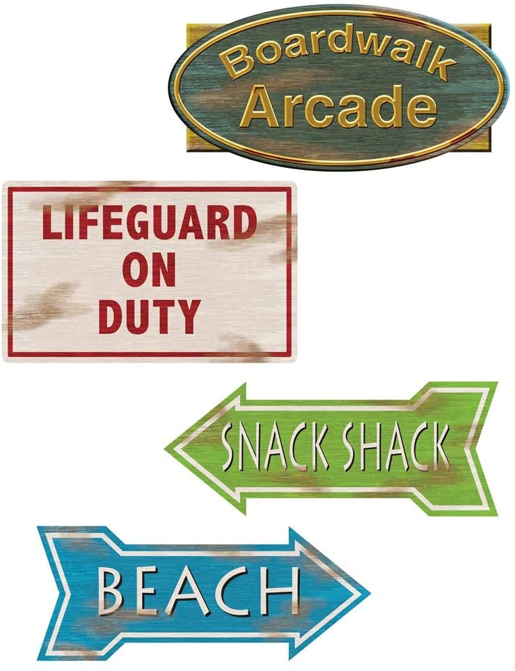 Beach Sign Cut Out Set