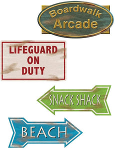 Beach Sign Cut Out Set