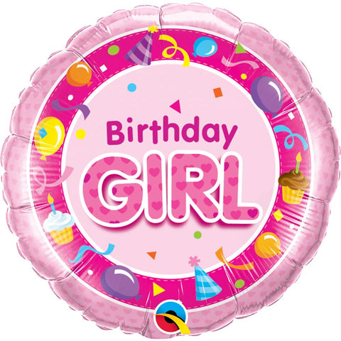 18 Inch Birthday Girl Party Foil Balloon
