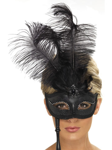 Black Baroque Fantasy Mask