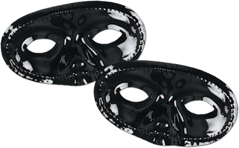 Black Foil Domino Eye Mask