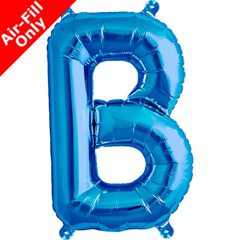 16 Inch Blue Letter B Foil Balloon