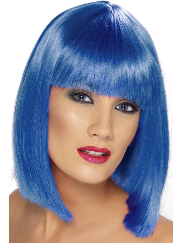 Neon Blue Glam Wig