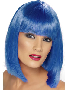Neon Blue Glam Wig