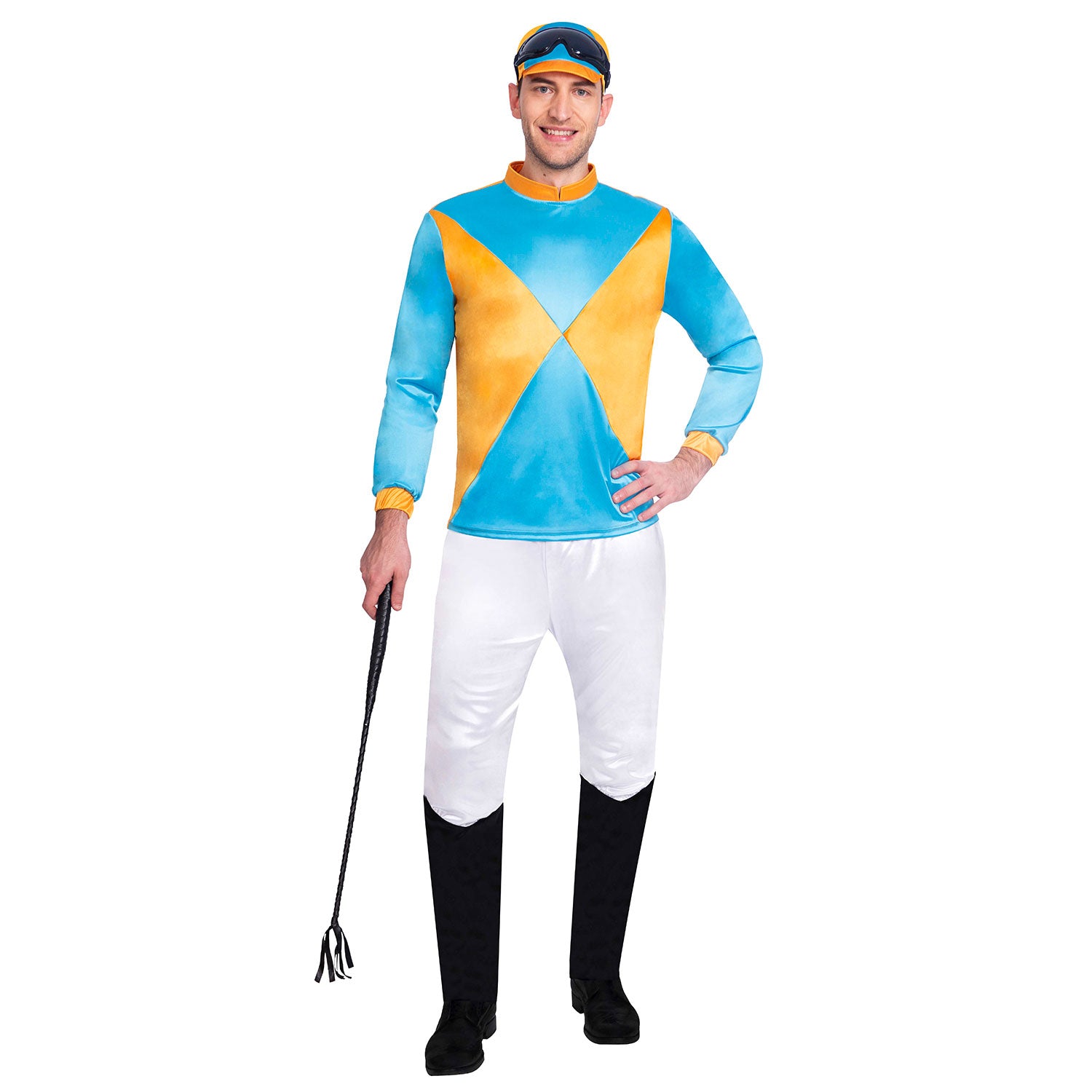Blue & Yellow Jockey Costume