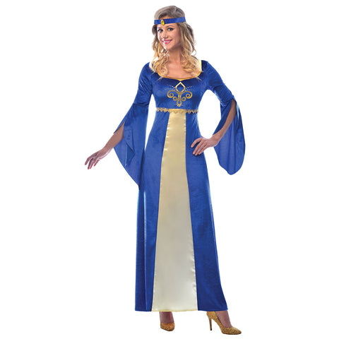 Blue Medieval Maiden Costume