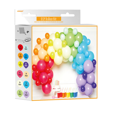 Bright Rainbow DIY Balloon Garland Arch Kit