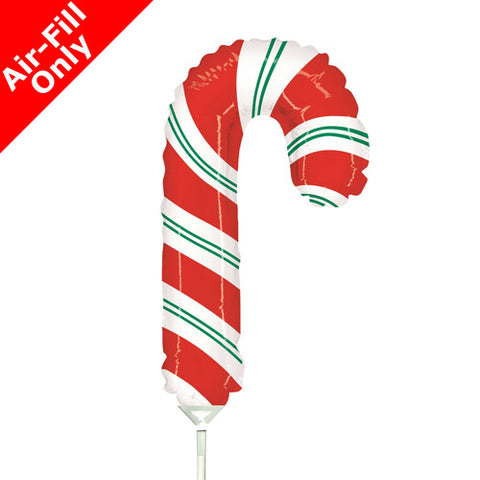 14 Inch Candy Cane Christmas Air-Filled Foil Balloon
