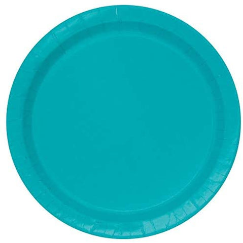 Caribbean Teal Paper Plates (16pk)