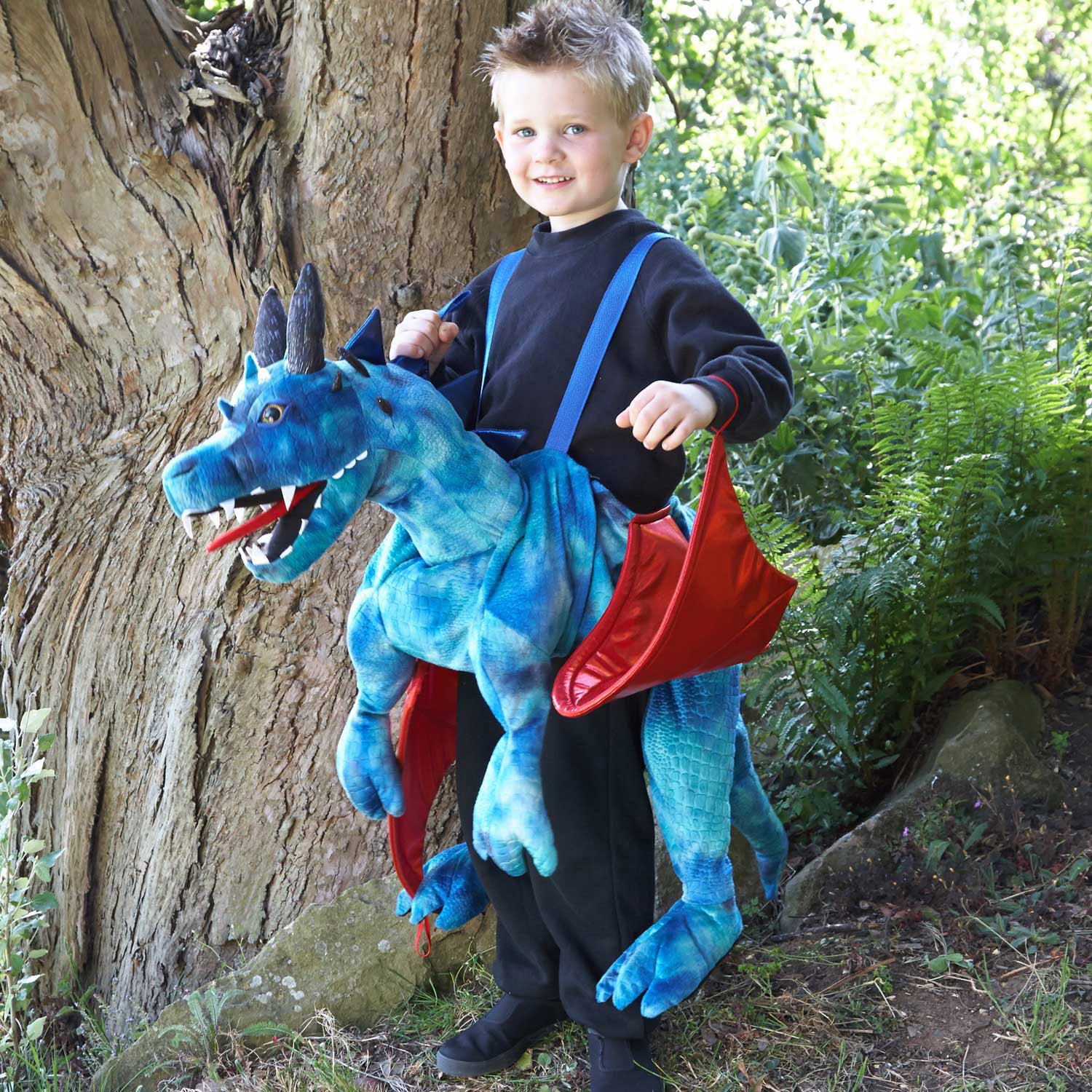 Child's Blue Dragon Ride On Costume