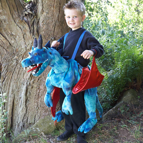 Child's Blue Dragon Ride On Costume