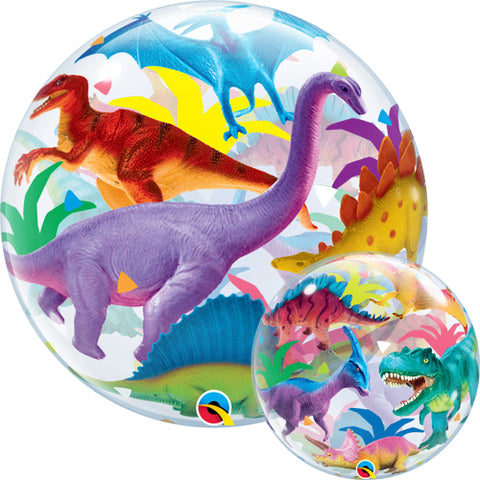 22 Inch Colourful Dinosaurs Bubble Balloon