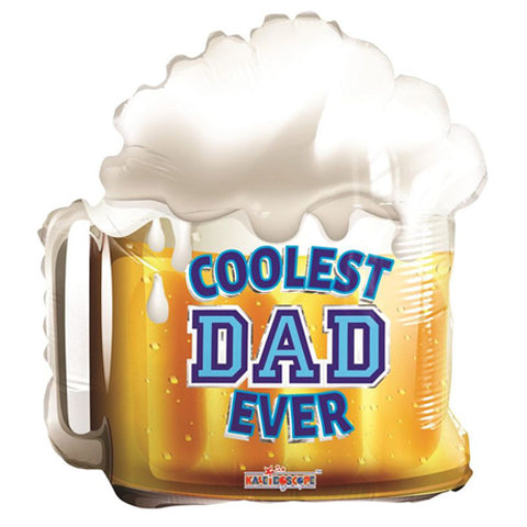 18 Inch Coolest Dad Beer Foil Balloon