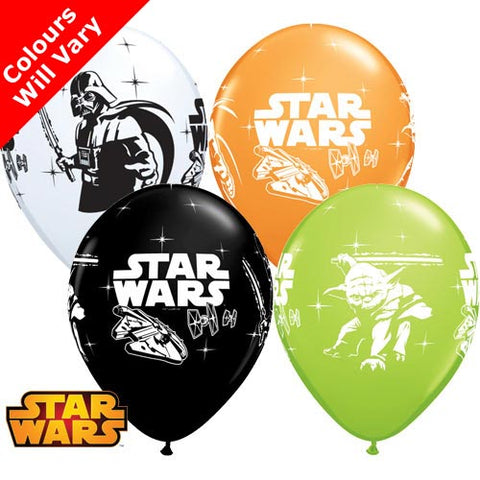 Darth Vader & Yoda Star Wars Latex Balloons (6pk)