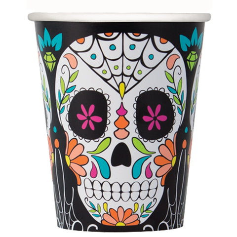 Day of the Dead Skull Paper Cups