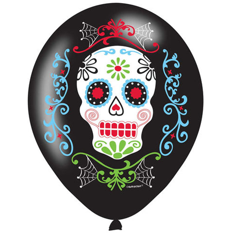 Day of the Dead Latex Balloons (6pk)