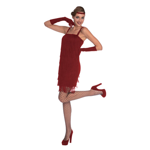 Deep Red Flapper Costume