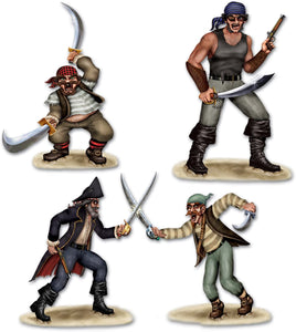 Duelling Pirate Wall Decoration Set