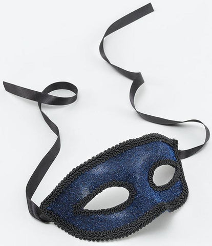 Eye Mask & Ribbon Tie -Blue