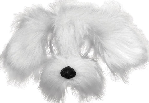 Shaggy Dog Mask - White