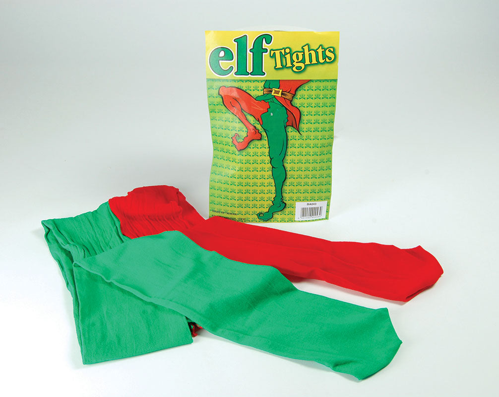 Elf Tights Green/Red