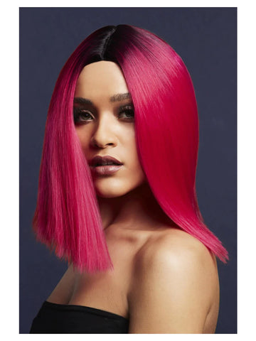 Fever Kylie Two-Tone Magenta Wig