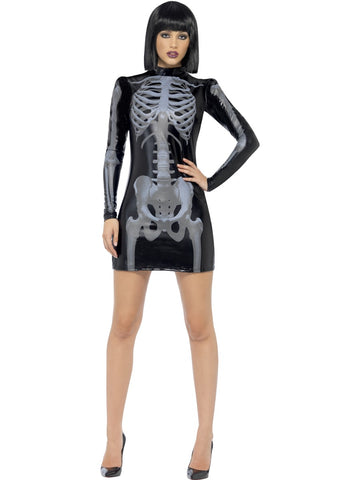 Fever Miss Whiplash Skeleton Costume
