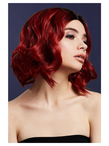 Fever Kourtney Two-Tone Ruby Red Wig