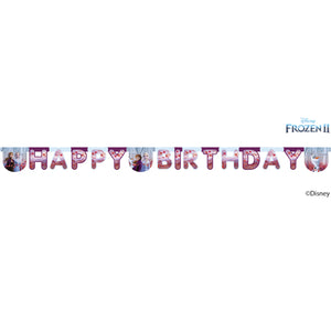 Frozen 2 Happy Birthday Paper Letter Banner