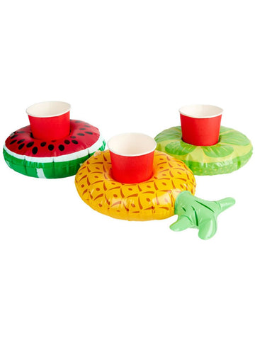 Inflatable Fruit Drink Holder - 3pk