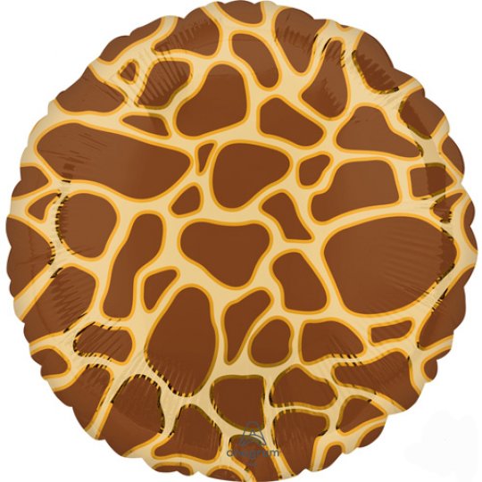 18 Inch Animalz Giraffe Print Foil Balloon