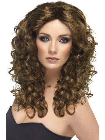 Brown 70s Glamour Wig