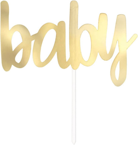 Gold Baby Cake Topper