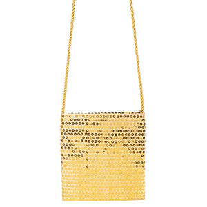 Gold Sequin Flapper Handbag