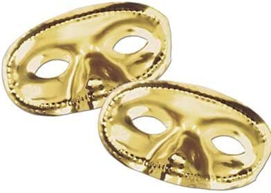 Gold Foil Domino Eye Mask
