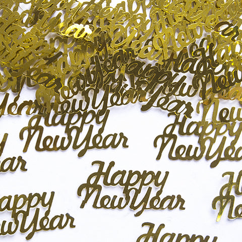 Gold Happy New Year Table Confetti