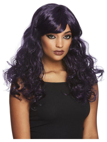 Black & Purple Gothic Seductress Wig