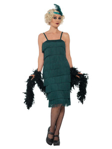 Long Green Flapper Costume