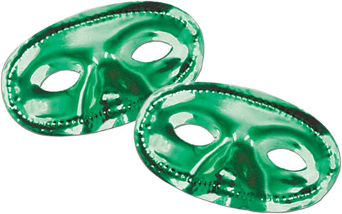 Green Foil Domino Eye Mask