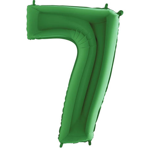 40 Inch Green Number 7 Foil Balloon